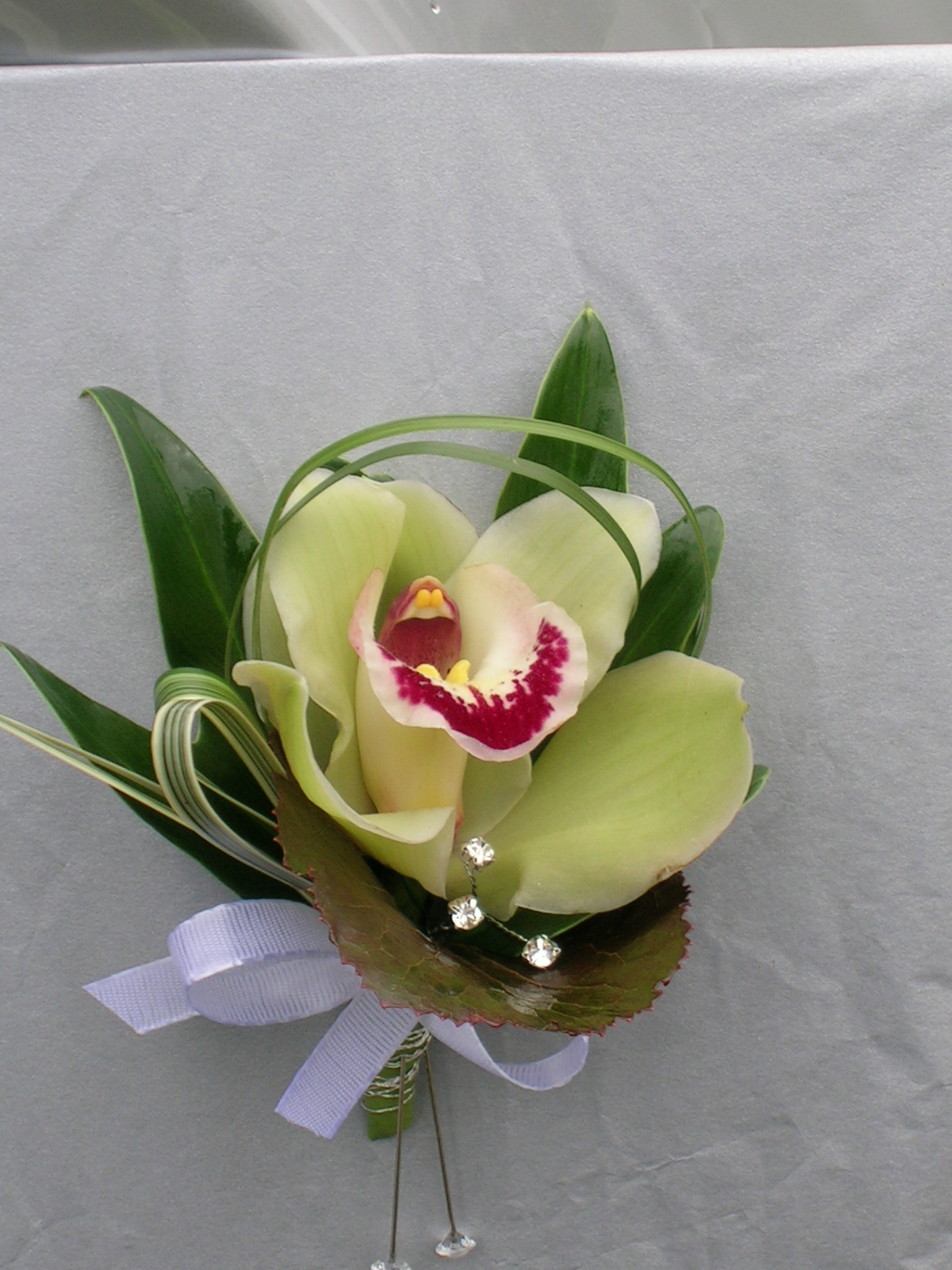 Orchid Cymbidium Corsage